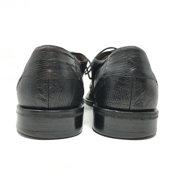 Mezlan Platinum Oxfords Shoes Size 10 Black Lizard main image 8